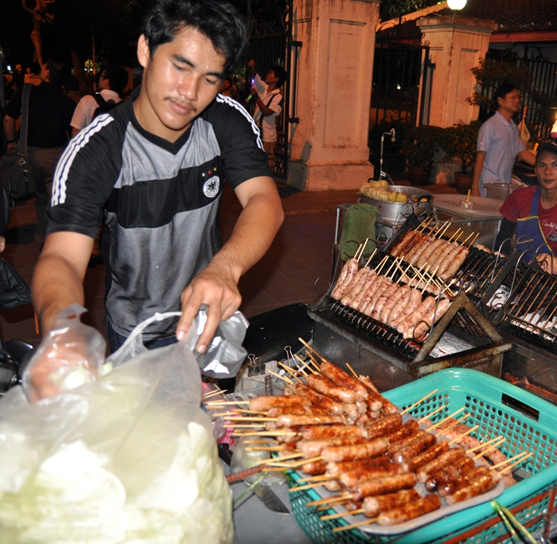 Sausage Vendor in Bangkok
