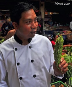 Chef Yoman at the Ubud Market
