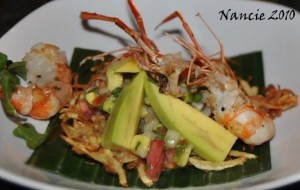 Casa Luna's Shrimp and Avacado Salad