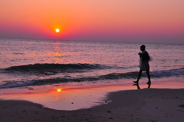 Travel Photo Thursday — January 12, 2012, Sunrise Magic on Hua Hin Beach, Thailand
