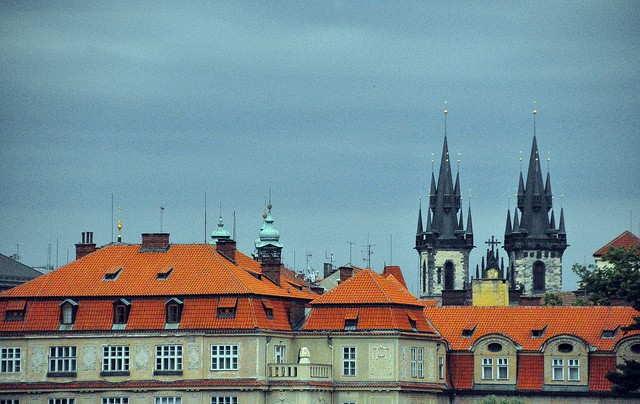 Through the Sandbox Lens #44 — Roof Tops and Steeples from Prague’s Charles Bridge