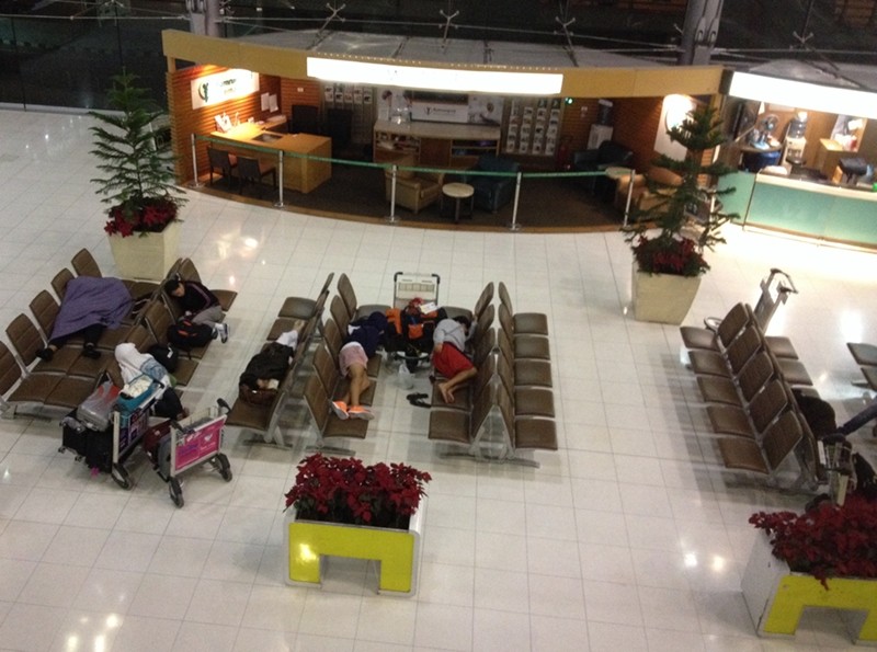 After midnight Suvamabhumi Airport