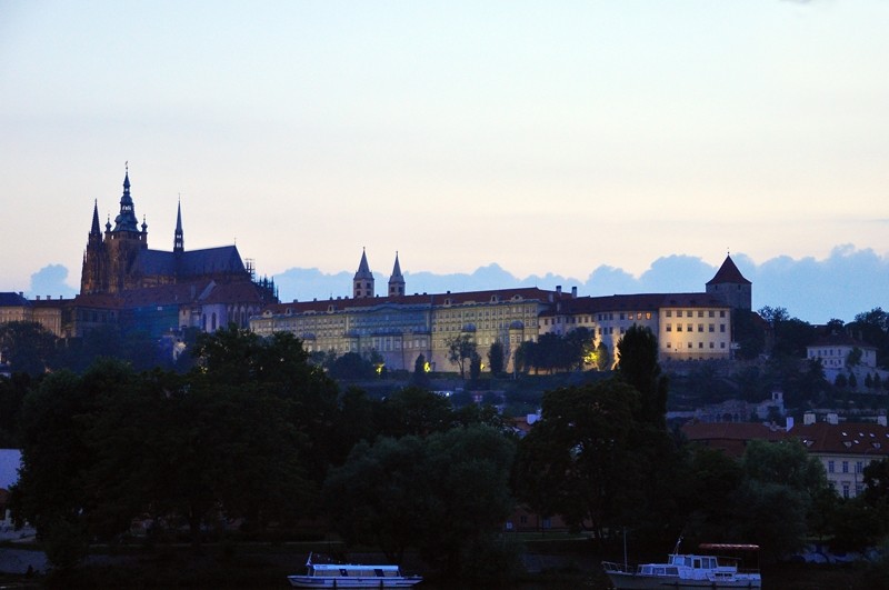 From the Vitava riverbank, Prague