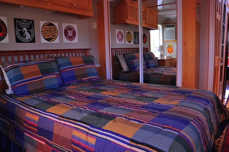 Bedroom at the Train Station Inn, Tatamagouche, Nova Scotia